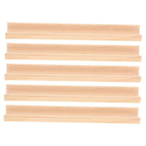 CLISPEED 5 Stück Holz Domino Racks mit Buchstabenhalter Stabile und Langlebige Ablage für Mexikanische Zug Domino Spiele Natürliche Holzoptik Eleganter Spielsteinständer für Wortspiele und CLISPEED 5 Stück Holz Domino Racks mit Buchstabenhalter Stabile und Langlebige Ablage für Mexikanische Zug Domino Spiele Natürliche Holzoptik Eleganter Spielsteinständer für Wortspiele und von CLISPEED
