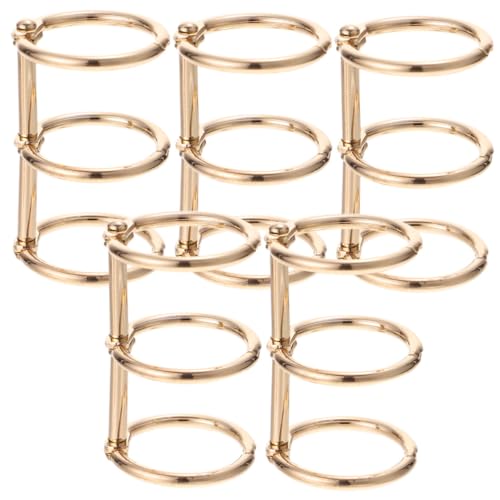 CLISPEED 5 Stück Metall Buchringe Gold Øcm Langlebige Binder Ringe für Lose Zubehör für Notizbücher Ordner und DIY Projekte Leicht und Vielseitig für Büro Schule Zuhause CLISPEED 5 Stück Metall Buchringe Gold Øcm Langlebige Binder Ringe für Lose Zubehör für Notizbücher Ordner und DIY Projekte Leicht und Vielseitig für Büro Schule Zuhause von CLISPEED