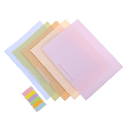 CLISPEED 5 Stück Ordner mit Drehverschluss Präsentationsmappe mit Großer Kapazität Transparente Dokumentenmappe für Büro Schule und Geschäft Schnelle Seitöffnung für Einfachen Zugriff von CLISPEED