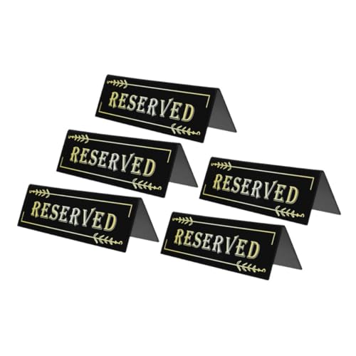 CLISPEED 5 Stück Reserviert Tischschilder, Doppelseitig, Acryl, Hochzeitsgast-reservierungssitzschild Für Hochzeitsrestaurants, Büro-besprechungsstühle CLISPEED 5 Stück Reserviert Tischschilder, Doppelseitig, Acryl, Hochzeitsgast-reservierungssitzschild Für Hochzeitsrestaurants, Büro-besprechungsstühle von CLISPEED