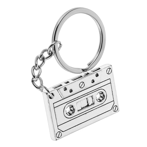 CLISPEED 5 Stück Retro Kassetten Schlüsselanhänger Teiliges Vintage Alloy Pendant für Jahre Mottopartys Vielseitig Tragbar als Halskette oder Armband Modisches Accessoire für Retro Looks CLISPEED 5 Stück Retro Kassetten Schlüsselanhänger Teiliges Vintage Alloy Pendant für Jahre Mottopartys Vielseitig Tragbar als Halskette oder Armband Modisches Accessoire für Retro Looks von CLISPEED