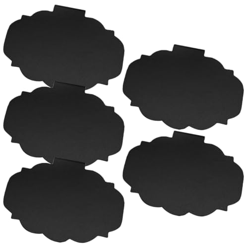CLISPEED 5 Stück Schwarzes Etikett Clip Preisschild Halter für Körbe Abnehmbare Beschriftung für Hochzeiten Partys Küche und Veranstaltungen von CLISPEED