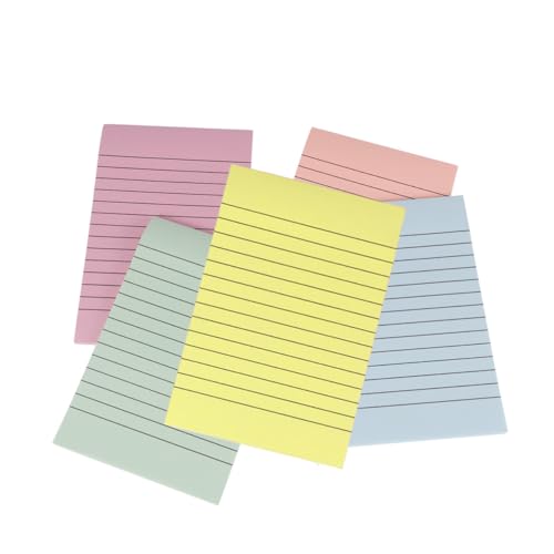 CLISPEED 5 Stück Selbstklebende Haftnotizen mit Farbigen Streifen Wiederverwendbare Memo Pads für Büro Schule und Zuhause Praktisch für Notizen Listen und Erinnerungen Leicht Abziehbar und CLISPEED 5 Stück Selbstklebende Haftnotizen mit Farbigen Streifen Wiederverwendbare Memo Pads für Büro Schule und Zuhause Praktisch für Notizen Listen und Erinnerungen Leicht Abziehbar und von CLISPEED