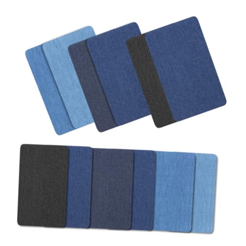 CLISPEED 5 Stück Selbstklebende Jeans Flicken Patches zum Aufbügeln für DIY Reparatur und Dekoration von Kleidung Taschen Hüten Strapazierfähiges Weiches Stoffmaterial Einfach Anzubringen von CLISPEED