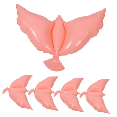 CLISPEED 5 Stück Teiliges Aluminiumfolie Tauben Luftballons in Rosa Hochzeit Geburtstagsdeko Langlebige Partydekoration aus Stabilem Folienmaterial für Feierlichkeiten und Gedenkanlässe CLISPEED 5 Stück Teiliges Aluminiumfolie Tauben Luftballons in Rosa Hochzeit Geburtstagsdeko Langlebige Partydekoration aus Stabilem Folienmaterial für Feierlichkeiten und Gedenkanlässe von CLISPEED