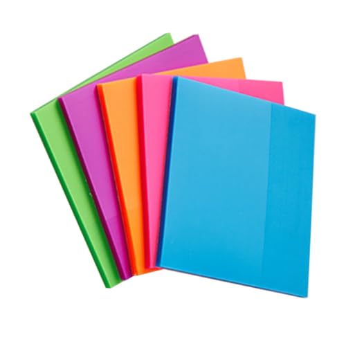CLISPEED 5 Stück Teiliges Bunte Haftnotizen Transparente Pet Notizzettel Praktische Klebezettel für Schule und Büro Einfach zu Verwenden Farben Gemischt von CLISPEED