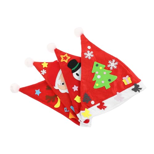 CLISPEED 5 Stück Teiliges DIY Weihnachtsmützen Bastelset aus Stoffmaterialien Kindgerechtes Handarbeitsset für Erwachsene und Kreatives Xmas Hut Zubehör für Weihnachtsdeko und Partyspaß CLISPEED 5 Stück Teiliges DIY Weihnachtsmützen Bastelset aus Stoffmaterialien Kindgerechtes Handarbeitsset für Erwachsene und Kreatives Xmas Hut Zubehör für Weihnachtsdeko und Partyspaß von CLISPEED