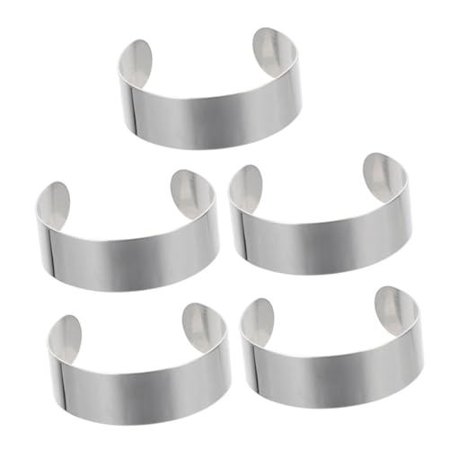 CLISPEED 5 Stück Teiliges Diy Armband Offenes Bangle Verstellbare Cuff Armbänder für Schmuckherstellung Blank Core für Kreative Gestaltungen für Individuellen Stil CLISPEED 5 Stück Teiliges Diy Armband Offenes Bangle Verstellbare Cuff Armbänder für Schmuckherstellung Blank Core für Kreative Gestaltungen für Individuellen Stil von CLISPEED