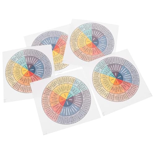 CLISPEED 5 Stück Teiliges Emotionsrad Aufkleber Selbstklebend Bunte Feeling Wheel Sticker Laptop Notebook Dekoration Kreative Emotionen Fenstersticker CLISPEED 5 Stück Teiliges Emotionsrad Aufkleber Selbstklebend Bunte Feeling Wheel Sticker Laptop Notebook Dekoration Kreative Emotionen Fenstersticker von CLISPEED