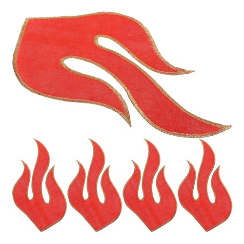 CLISPEED 5 Stück Teiliges Feuer Flamme Bügelflicken Selbstklebende Gestickte Aufnäher zum Aufbügeln Kleidung Jeans Taschen Geeignet zum Reparieren und Verzieren Langlebig und Einfach CLISPEED 5 Stück Teiliges Feuer Flamme Bügelflicken Selbstklebende Gestickte Aufnäher zum Aufbügeln Kleidung Jeans Taschen Geeignet zum Reparieren und Verzieren Langlebig und Einfach von CLISPEED