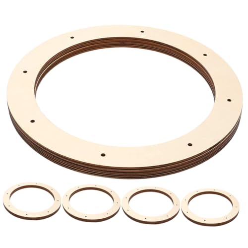 CLISPEED 5 Stück Teiliges Holzkranzrahmen Rund mit Langlebige Wreath Making Ringe für DIY Weihnachtskränze Natürliche Wanddekoration für Schlafzimmer und Festtagsdekoration CLISPEED 5 Stück Teiliges Holzkranzrahmen Rund mit Langlebige Wreath Making Ringe für DIY Weihnachtskränze Natürliche Wanddekoration für Schlafzimmer und Festtagsdekoration von CLISPEED