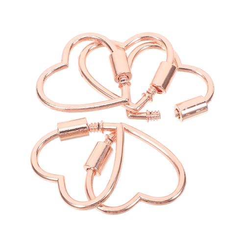 CLISPEED 5 Stück Teiliges Karabiner Schraubverschluss Herzform Roségold Schmuckverbinder aus Langlebiger Legierung für DIY Armbänder Halsketten Schlüsselanhänger Kreative CLISPEED 5 Stück Teiliges Karabiner Schraubverschluss Herzform Roségold Schmuckverbinder aus Langlebiger Legierung für DIY Armbänder Halsketten Schlüsselanhänger Kreative von CLISPEED