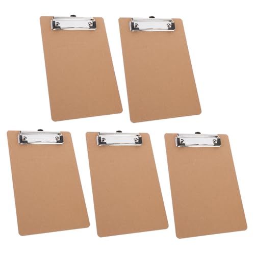 CLISPEED 5 Stück Teiliges Mini Klemmbrett Tragbares Schreibbrett für Büro Schule und Zuhause Stabil für Dokumente und Notizen CLISPEED 5 Stück Teiliges Mini Klemmbrett Tragbares Schreibbrett für Büro Schule und Zuhause Stabil für Dokumente und Notizen von CLISPEED