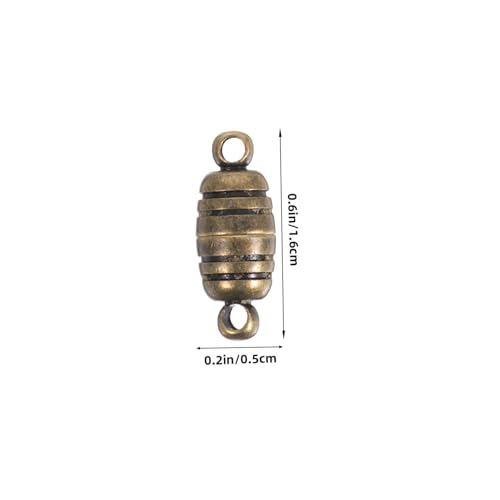 CLISPEED 5 Stück Teiliges Schmuck magnetverschlüsse aus Kupfer mit Vintage blumenmuster Einfach zu Befestigen Sicherer Verschluss für Halsketten und Armbänder DIY Schmuckzubehör für von CLISPEED