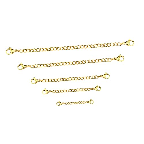 CLISPEED 5 Stück Teiliges Set Lobster Buckle Kettenverlängerung mit Karabinerverschluss für DIY Schmuckherstellung CLISPEED 5 Stück Teiliges Set Lobster Buckle Kettenverlängerung mit Karabinerverschluss für DIY Schmuckherstellung von CLISPEED