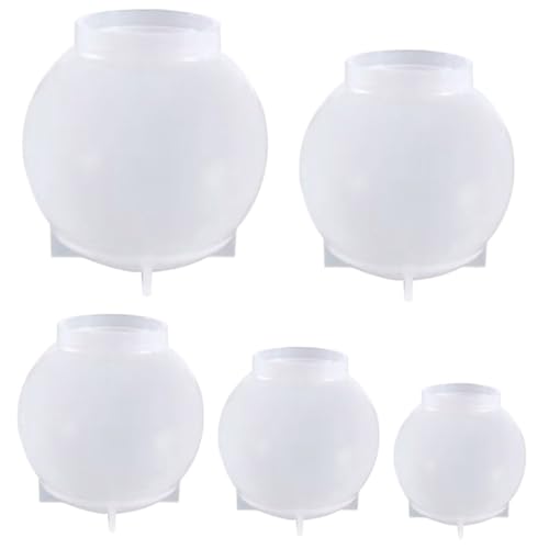 CLISPEED 5 Stück Teiliges Silikon Gießform Kugel DIY Bastelset für Harz Seife Kerzen Schlüsselanhänger Schmuck Herstellung Langlebig Sicher CLISPEED 5 Stück Teiliges Silikon Gießform Kugel DIY Bastelset für Harz Seife Kerzen Schlüsselanhänger Schmuck Herstellung Langlebig Sicher von CLISPEED