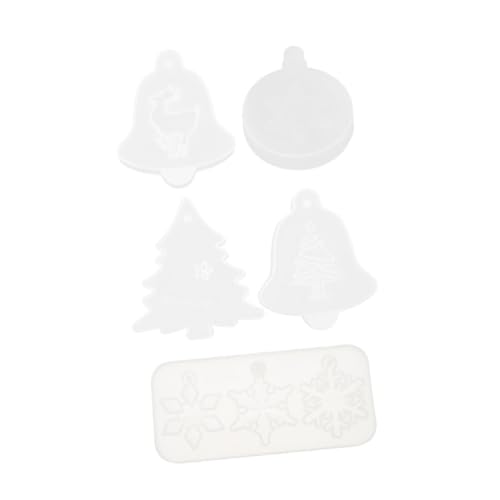 CLISPEED 5 Stück Teiliges Silikonformen für Weihnachtsbaum Anhänger DIY Epoxidharz Gießform Flexible Schneeflocken Rentier Motive Einfach zu Entformen für Schmuck Schlüsselanhänger und CLISPEED 5 Stück Teiliges Silikonformen für Weihnachtsbaum Anhänger DIY Epoxidharz Gießform Flexible Schneeflocken Rentier Motive Einfach zu Entformen für Schmuck Schlüsselanhänger und von CLISPEED