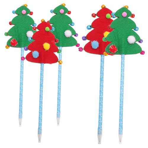 CLISPEED 5 Stück Teiliges Weihnachtskugelschreiber mit Niedlichem Weihnachtsbaum Design Kreative Glatte Kugelschreiber aus Hochwertigem Kunststoff für Schüler und Weihnachtsgeschenke CLISPEED 5 Stück Teiliges Weihnachtskugelschreiber mit Niedlichem Weihnachtsbaum Design Kreative Glatte Kugelschreiber aus Hochwertigem Kunststoff für Schüler und Weihnachtsgeschenke von CLISPEED
