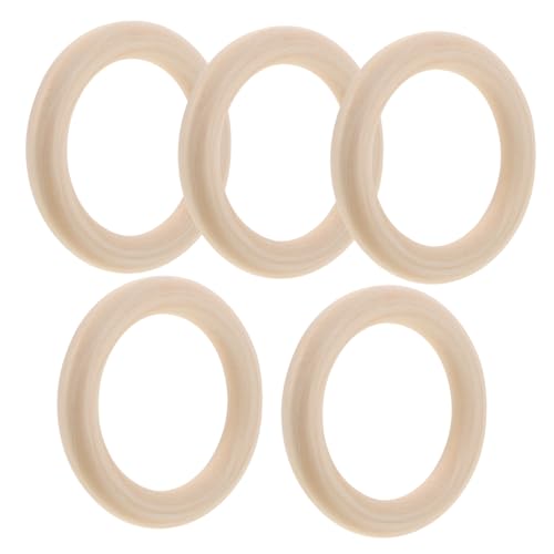 CLISPEED 5 Stück Unfertige Holzringe Stabile Naturholz Ringe für Diy Schmuck Makramee Quasten Anhänger Bastelprojekte Kreative Handarbeit CLISPEED 5 Stück Unfertige Holzringe Stabile Naturholz Ringe für Diy Schmuck Makramee Quasten Anhänger Bastelprojekte Kreative Handarbeit von CLISPEED