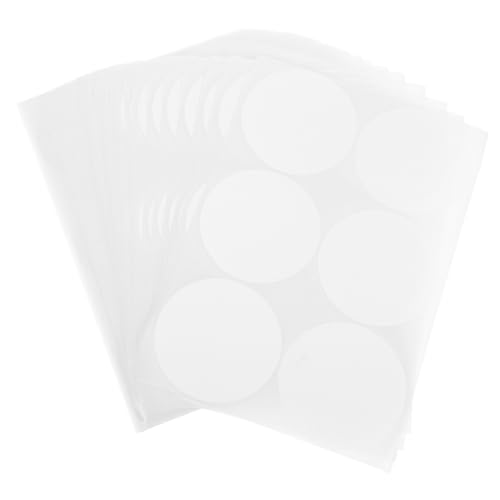 CLISPEED 50 Blatt Selbstklebende Beschreibbare Runde Aufkleber aus Robustem Kupferdruckpapier Weiße Klebepunkte für Gefrierschrank Lebensmittel Einfache Beschriftung und Sicheres Anhaften CLISPEED 50 Blatt Selbstklebende Beschreibbare Runde Aufkleber aus Robustem Kupferdruckpapier Weiße Klebepunkte für Gefrierschrank Lebensmittel Einfache Beschriftung und Sicheres Anhaften von CLISPEED
