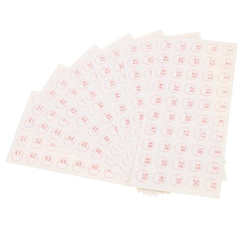 CLISPEED 50 Blatt Selbstklebende Blanko Etiketten Klassifizierungsaufkleber mit Zahlen Ablösbare DIY Markierungsaufkleber für Ordner Behälter Vielseitig Beschriftbar und Rückstandsfrei CLISPEED 50 Blatt Selbstklebende Blanko Etiketten Klassifizierungsaufkleber mit Zahlen Ablösbare DIY Markierungsaufkleber für Ordner Behälter Vielseitig Beschriftbar und Rückstandsfrei von CLISPEED