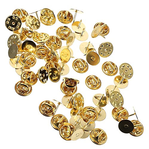 CLISPEED 50 Sätze Brosche Zubehör Emaille Schmetterlings-Krawattennägel Stecken Sie die Nadeln zurück Butterfly-Clutch mit Kupplung schmuck Pin-Zubehör Stift Kupfer Golden CLISPEED 50 Sätze Brosche Zubehör Emaille Schmetterlings-Krawattennägel Stecken Sie die Nadeln zurück Butterfly-Clutch mit Kupplung schmuck Pin-Zubehör Stift Kupfer Golden von CLISPEED