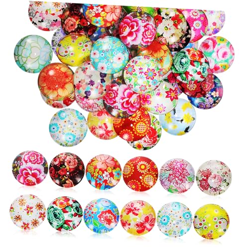 CLISPEED 50 Stück Cabochons Vintage Blumenmuster Glassteine für DIY Schmuckherstellung Flachboden Glasperlen Schmuckmaterial für Kreative Anhänger Armbänder Halsketten und Bastelarbeiten CLISPEED 50 Stück Cabochons Vintage Blumenmuster Glassteine für DIY Schmuckherstellung Flachboden Glasperlen Schmuckmaterial für Kreative Anhänger Armbänder Halsketten und Bastelarbeiten von CLISPEED