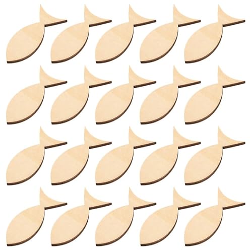 CLISPEED 50 Stück Dekorative Holzbrettset unbemalt Fischtankdekor Mini Schüttgut malen Vielseitig Fisch selber machen holz fische Fisch Holzhandwerk Dekorationen -Bastelrohling CLISPEED 50 Stück Dekorative Holzbrettset unbemalt Fischtankdekor Mini Schüttgut malen Vielseitig Fisch selber machen holz fische Fisch Holzhandwerk Dekorationen -Bastelrohling von CLISPEED