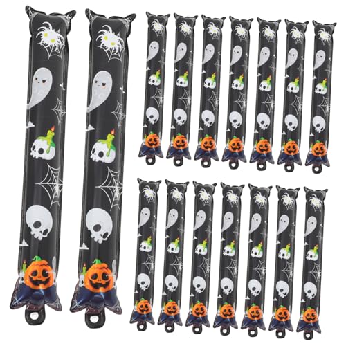 CLISPEED 50 Stück Halloween-ballonstab, Aluminiumfolienballons, Halloween-party-ballons von CLISPEED
