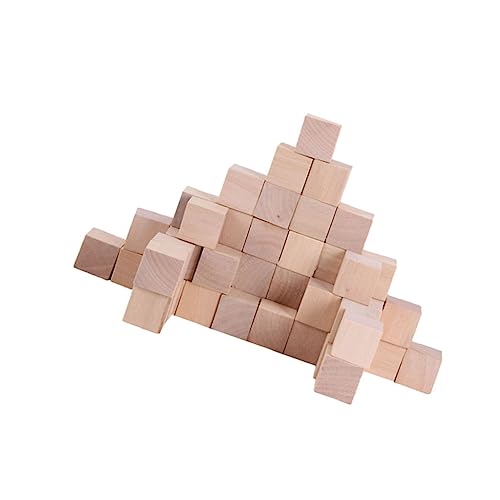 CLISPEED 50 Stück Holz Bastelwürfel Naturholz Große Quadratische Holzklötze für Diy Projekte für Basteln und Splinterfrei und Sicher CLISPEED 50 Stück Holz Bastelwürfel Naturholz Große Quadratische Holzklötze für Diy Projekte für Basteln und Splinterfrei und Sicher von CLISPEED