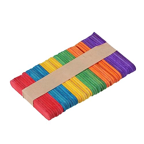 CLISPEED 50 Stück Holzbrettmodellmaterial Eisstiele Eisstangen klein Creme Stöcke Bausatz groß Formen am Stiel PopSlickle Sticks Bastelstäbchen aus Bastelbedarf für Hölzern CLISPEED 50 Stück Holzbrettmodellmaterial Eisstiele Eisstangen klein Creme Stöcke Bausatz groß Formen am Stiel PopSlickle Sticks Bastelstäbchen aus Bastelbedarf für Hölzern von CLISPEED