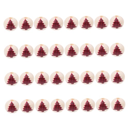 CLISPEED 50 Stück Holzperlen Weihnachtsdeko Basteln Holzperlen Schmuckzubehör DIY Armband Zubehör Robust Langlebig Holz Material für Handgemachte Dekorationen und Geschenke CLISPEED 50 Stück Holzperlen Weihnachtsdeko Basteln Holzperlen Schmuckzubehör DIY Armband Zubehör Robust Langlebig Holz Material für Handgemachte Dekorationen und Geschenke von CLISPEED