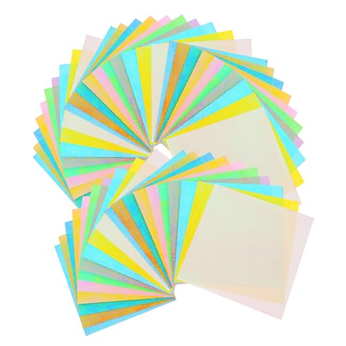CLISPEED 50 Stück Irisierendes Faltpapier Farben Schimmerndes Bastelpapier für Origami und DIY Projekte CLISPEED 50 Stück Irisierendes Faltpapier Farben Schimmerndes Bastelpapier für Origami und DIY Projekte von CLISPEED