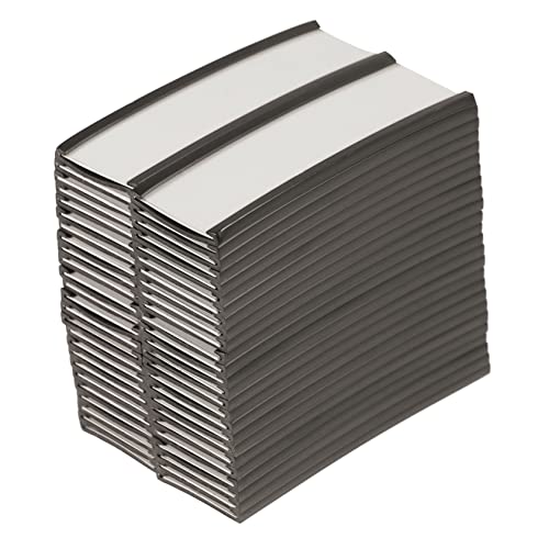 CLISPEED 50 Stück Kartentyp -Tag -Clip Schwarz Magnethalter beschriftet Anzeige Magnetkartenhalter Inhaber fangen Stichworte magnetischer Etikettenhalter Cliphalter für Warenschilder Papier von CLISPEED