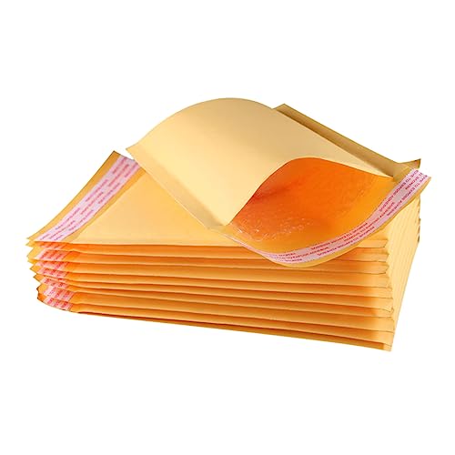 CLISPEED 50 Stück Kraftpapier Selbstklebend Gepolstert Versandtaschen Polstermaterial für Sicheren Paketversand von CLISPEED