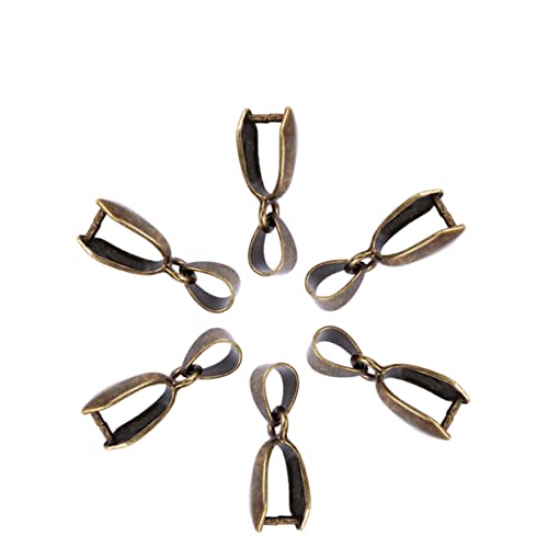 CLISPEED 50 Stück Kupfer Anhänger Clip Verbindungselemente Quetschperlen für Diy Schmuckherstellung für Armbänder und Mehr Bronze CLISPEED 50 Stück Kupfer Anhänger Clip Verbindungselemente Quetschperlen für Diy Schmuckherstellung für Armbänder und Mehr Bronze von CLISPEED