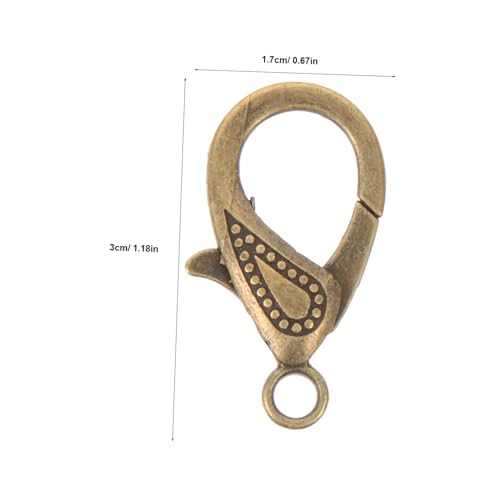 CLISPEED 50 Stück Lobster Verschlüsse Schmuckverschlüsse Muster Langlebige DIY Schmuckzubehör für Halsketten Armbänder Anhänger Praktisches Verbindungselement für Bastelprojekte CLISPEED 50 Stück Lobster Verschlüsse Schmuckverschlüsse Muster Langlebige DIY Schmuckzubehör für Halsketten Armbänder Anhänger Praktisches Verbindungselement für Bastelprojekte von CLISPEED