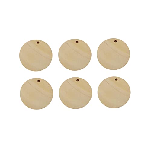 CLISPEED 50 Stück Runde Holzscheiben Anhänger Diy Schmuck Zubehör Unvollendete Holz Plättchen für Halskette Armband Basteln Scrapbooking Elemente CLISPEED 50 Stück Runde Holzscheiben Anhänger Diy Schmuck Zubehör Unvollendete Holz Plättchen für Halskette Armband Basteln Scrapbooking Elemente von CLISPEED
