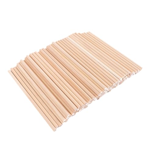 CLISPEED 50 Stück Runde Holzstäbe Naturbelassene Bastelstäbe DIY Handwerksmaterialien Glatte Oberfläche für Modellbau Schulprojekte und Kreative Hobbyarbeiten CLISPEED 50 Stück Runde Holzstäbe Naturbelassene Bastelstäbe DIY Handwerksmaterialien Glatte Oberfläche für Modellbau Schulprojekte und Kreative Hobbyarbeiten von CLISPEED