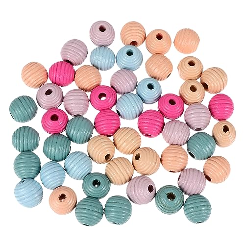 CLISPEED 50 Stück Teiliges Bunter Holzperlen mit Schraubgewinde für DIY Schmuckherstellung Bastelperlen Armbänder Schmuckzubehör zum Auffädeln und Basteln CLISPEED 50 Stück Teiliges Bunter Holzperlen mit Schraubgewinde für DIY Schmuckherstellung Bastelperlen Armbänder Schmuckzubehör zum Auffädeln und Basteln von CLISPEED