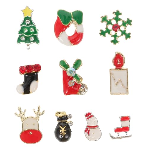 CLISPEED 50 Stück Teiliges Nail Charms Weihnachts Dekor Nail Art Adornments für DIY Maniküre Cartoon Schneeflocken und Schneemann Design Geeignet für Natürliche und Künstliche Nägel CLISPEED 50 Stück Teiliges Nail Charms Weihnachts Dekor Nail Art Adornments für DIY Maniküre Cartoon Schneeflocken und Schneemann Design Geeignet für Natürliche und Künstliche Nägel von CLISPEED