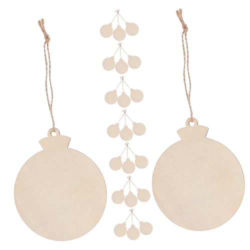 CLISPEED 50 Stück Teiliges Natürliche Unbehandelte Holzscheiben mit Vorgebohrtem Loch DIY Weihnachtsbaumschmuck aus Holz für Bemalung und Rustikale Weihnachtsdeko CLISPEED 50 Stück Teiliges Natürliche Unbehandelte Holzscheiben mit Vorgebohrtem Loch DIY Weihnachtsbaumschmuck aus Holz für Bemalung und Rustikale Weihnachtsdeko von CLISPEED