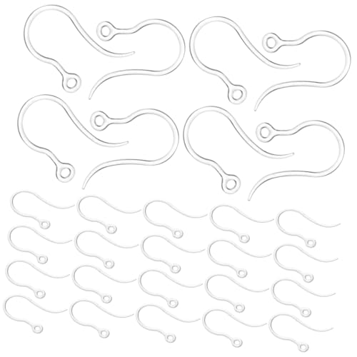 CLISPEED 50 Stück Teiliges Transparente Ohrhaken aus Umweltfreundlichem Resin Leichte Ohrringhaken mit Loch für DIY Schmuckherstellung Einfache Glatte Oberfläche für Vielseitiges Basteln CLISPEED 50 Stück Teiliges Transparente Ohrhaken aus Umweltfreundlichem Resin Leichte Ohrringhaken mit Loch für DIY Schmuckherstellung Einfache Glatte Oberfläche für Vielseitiges Basteln von CLISPEED
