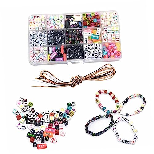 CLISPEED 500 Stück Acryl Buchstaben Perlen Set Bunte DIY Schmuckperlen für Armbänder Halsketten Robuste Verschleißfeste Buchstabenperlen zum Auffädeln Originelles Bastelzubehör für CLISPEED 500 Stück Acryl Buchstaben Perlen Set Bunte DIY Schmuckperlen für Armbänder Halsketten Robuste Verschleißfeste Buchstabenperlen zum Auffädeln Originelles Bastelzubehör für von CLISPEED