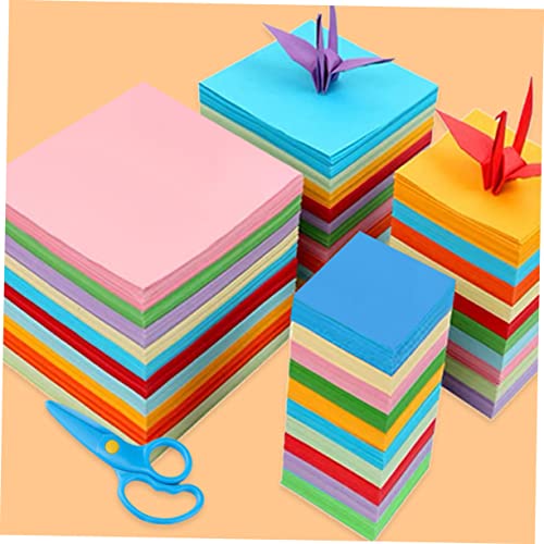 CLISPEED 500 Stück Buntes Faltpapier Farben Umweltfreundliches Origami Papier für DIY Handarbeit Basteln und Schule Vielfältiges Bastelpapier von CLISPEED
