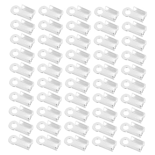 CLISPEED 500 Stück Cord Ends Clamp für Schmuckherstellung Silberne Quetschkalotten für Lederbänder und Geschenkband für Diy Arbeiten Leicht und Tragbar Vielseitig Einsetzbar CLISPEED 500 Stück Cord Ends Clamp für Schmuckherstellung Silberne Quetschkalotten für Lederbänder und Geschenkband für Diy Arbeiten Leicht und Tragbar Vielseitig Einsetzbar von CLISPEED