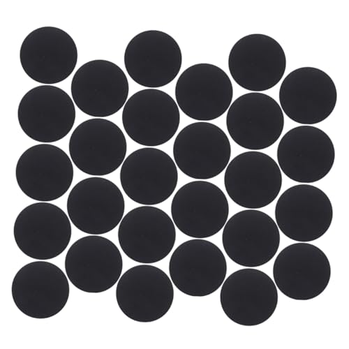 CLISPEED 500 Stück Selbstklebende Filzpunkte Schwarz Runde Filzaufkleber für DIY Näh und Bastelprojekte Dekorative Filzpolster für Kleidung Einfache Anwendung Weiche Textur von CLISPEED