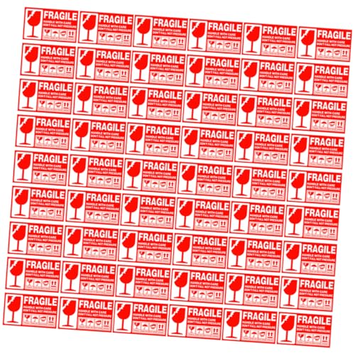 CLISPEED 500 Stück Selbstklebende Fragile Warnaufkleber Caution Packaging Stickers für Zerbrechliche Versandkartons Stark Haftend Langlebig und Leicht Anzubringen CLISPEED 500 Stück Selbstklebende Fragile Warnaufkleber Caution Packaging Stickers für Zerbrechliche Versandkartons Stark Haftend Langlebig und Leicht Anzubringen von CLISPEED