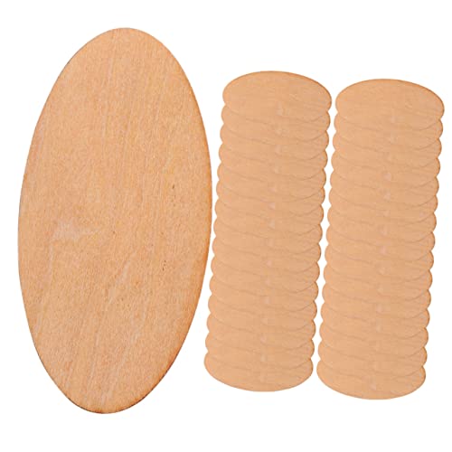 CLISPEED 50Stücke DIY Holzscheiben Oval Unvollendete Holzscheiben für Bastelprojekte zum Bemalen und Dekorieren Grundlage für Handwerksideen CLISPEED 50Stücke DIY Holzscheiben Oval Unvollendete Holzscheiben für Bastelprojekte zum Bemalen und Dekorieren Grundlage für Handwerksideen von CLISPEED