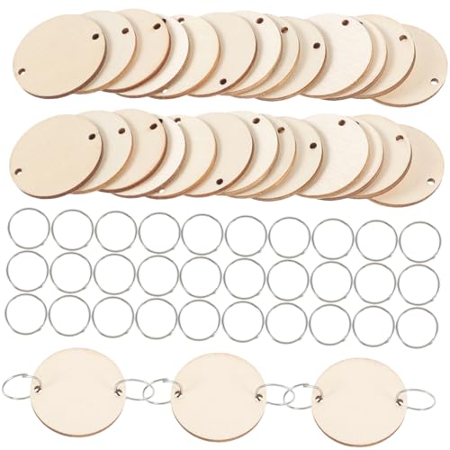 CLISPEED 50Stücke Runde Holzscheiben mit Eisenringen Set für Geburtstags Erinnerungskalender Hängende Holztafel DIY Zubehör für Home Dekoration Naturholz CLISPEED 50Stücke Runde Holzscheiben mit Eisenringen Set für Geburtstags Erinnerungskalender Hängende Holztafel DIY Zubehör für Home Dekoration Naturholz von CLISPEED